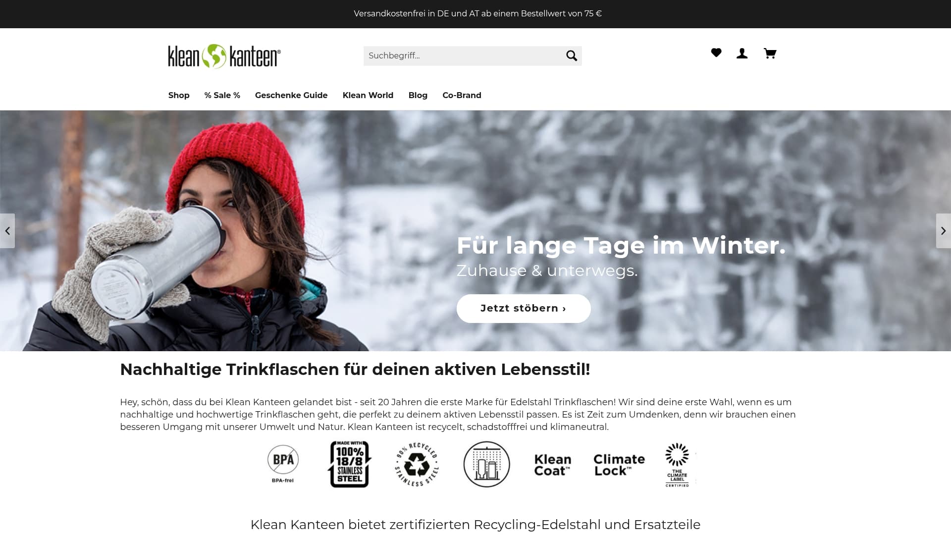 Klean Kanteen website