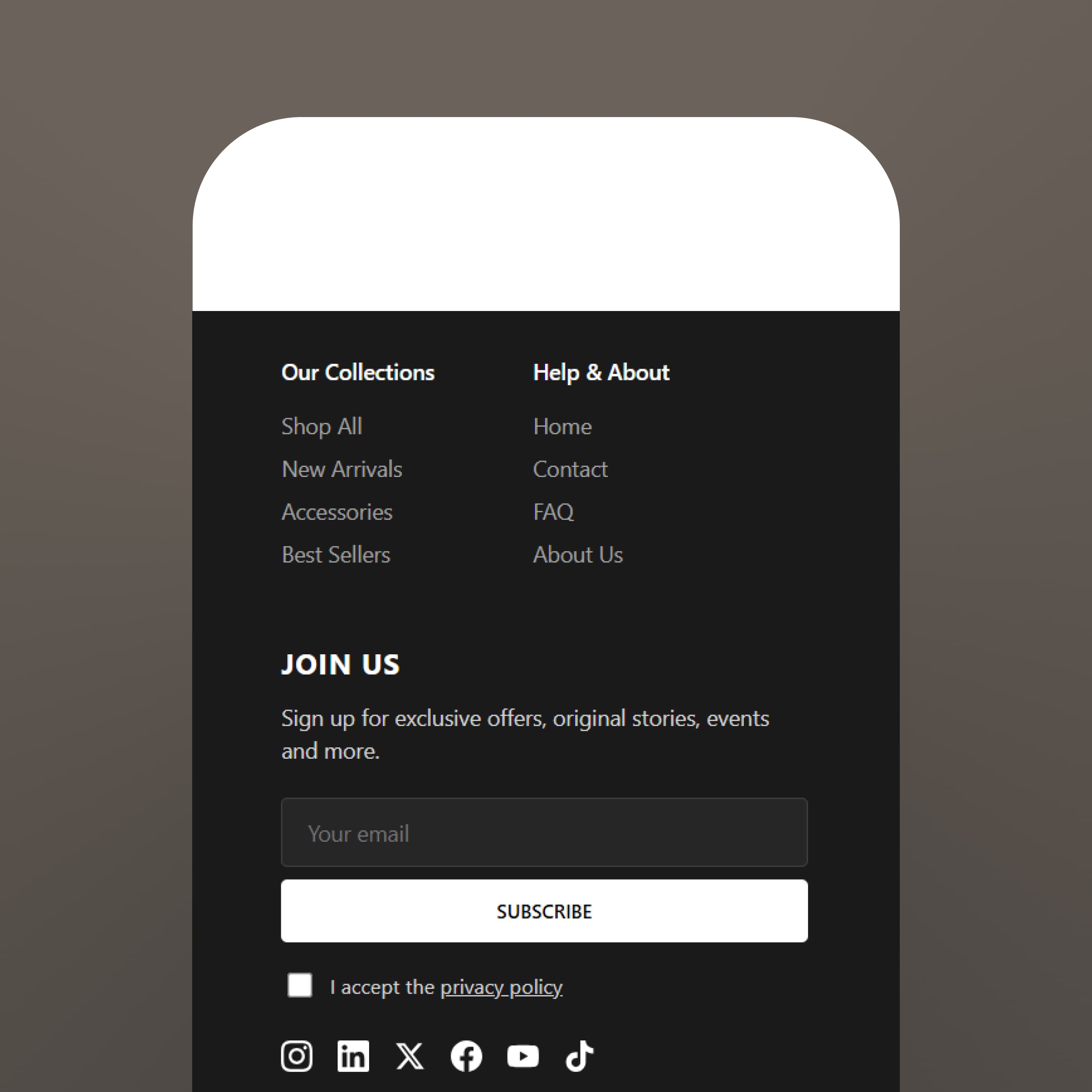 Footer Section: Close Strong With Professional Structure